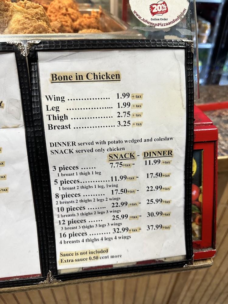 Johnny's Pizza & Subs Menu image 2